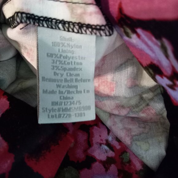 Pearl By Georgina Chapman of Marchesa Size 4 Dress Black Floral Lace Midi Flirty - Picture 13 of 14